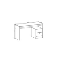 Escrivaninha 2 Gavetas: Organize-se com Estilo! - imagem 2