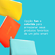 Nécessaire Neoprene Laranja: Organize-se com Estilo! - imagem 2