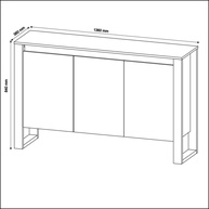 Balcão Escritório 3 Portas: Organize-se com Estilo! - imagem 2