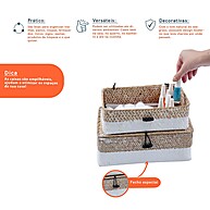 Caixas Organizadoras Seagrass: Organize com Estilo! - imagem 2