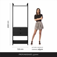 Closet Industrial Siena: Organize com Estilo! - imagem 2