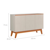 Buffet Ares 3 Portas Off White: Organize com Estilo! - imagem 2