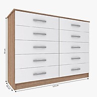 Cômoda 10 Gavetas Yescasa: Organize com Estilo! - imagem 2