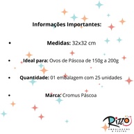 Saco Express Azul: Embale Ovos de Páscoa com Estilo! - imagem 2