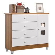 Cômoda de Bebê Life 4 Gavetas com Janela: Organize o Quarto com Estilo - imagem 2