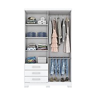 Guarda-Roupa Caju 4 Portas 3 Gavetas: Organize seu Quarto com Estilo - imagem 2