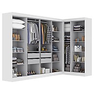 Guarda-roupa Paris 11 Portas e 4 Gavetas: Organize seu quarto com estilo - imagem 2