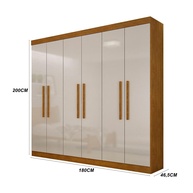 Guarda-Roupa Casal Malibu 6 PT: Organize Seu Quarto com Estilo - imagem 2