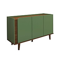 Balcão Buffet Elegance Ripado 3 Portas – Sala com Estilo - imagem 2