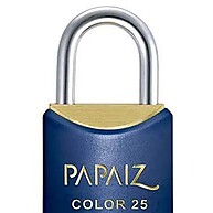 Cadeado Papaiz 25mm Azul: Segurança com Estilo - imagem 2
