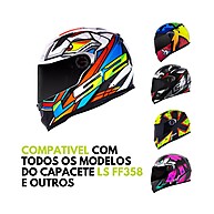 Viseira LS2 FF358 Polarizada – Proteção Total com Estilo - imagem 2