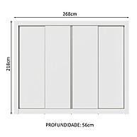 Guarda-Roupa Montana 4 Portas: Organize Tudo com Estilo! - imagem 2