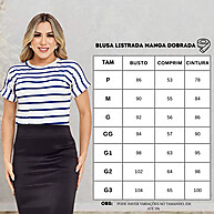 Blusa Listrada Manga Japonesa: Verão com Estilo! - imagem 1
