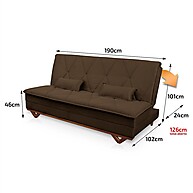 Sofá Cama Estoril 1,90m: Conforto & Estilo - imagem 2