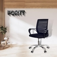 Cadeira de Escritório Fortt Braga com Base Cromada e Rodinhas - Conforto e Estilo para seu Ambiente - imagem 3
