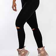 Legging Preta Recorte Joelho: Conforto & Estilo 🔥 - imagem 2