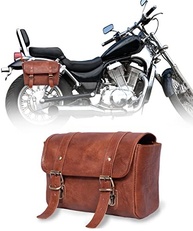 Bolsa Lateral de Couro Genuíno para Moto: Grande Capacidade e Estilo Vintage - imagem 2