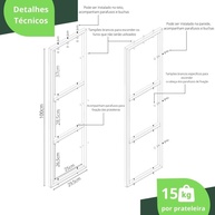 Prateleira Industrial Suspensa: 60cm de Estilo! - imagem 2