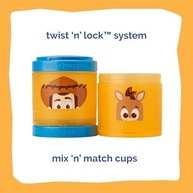 Conjunto de Copos Empilháveis Whiskware Disney Pixar - Lanche Escolar e Viagem com Segurança e Estilo - imagem 4