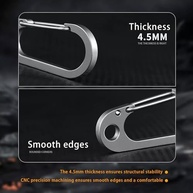 Chaveiro Mosquetão de Titânio Premium: Leveza, Durabilidade e Estilo EDC - imagem 5