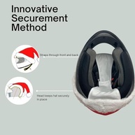 Capas Divertidas para Capacete de Moto: Estilo Papai Noel para Aventura! - imagem 2