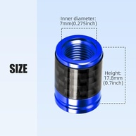 Tampas de Válvula de Fibra de Carbono Azul: Proteção e Estilo para Seus Pneus - imagem 4