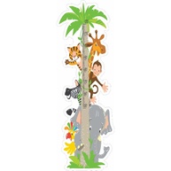 Adesivo Infantil Régua de Crescimento Safari - Tokfix Kids | Decore e Acompanhe o Crescimento com Estilo - imagem 1
