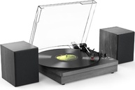 Toca-Discos VEDO Retro com Bluetooth e USB: Reviva o Vinil com Estilo! - imagem 1