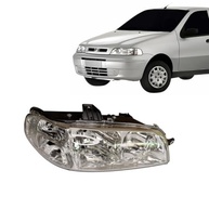 Farol Palio G2 2001-2007 Duplo Carcaça Preta Máscara Cromada - Iluminação e Estilo - imagem 5