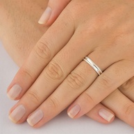 Aliança de Prata 3mm: Amor e Estilo - imagem 2