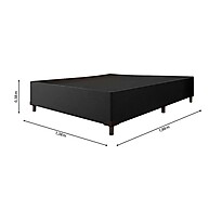 Box Casal Suede Preto 1,38m: Conforto e Estilo - imagem 2