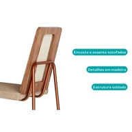 Cadeira de Jantar Carraro Wood 1751: Conforto e Estilo - imagem 2