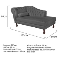 Recamier Dora 185cm: Conforto e Estilo! - imagem 2