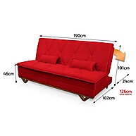 Sofá Cama Estoril 1,90m: Conforto e Estilo! - imagem 2