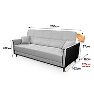 Sofá Cama Sérvia 2,00m: Conforto e Estilo - imagem 2