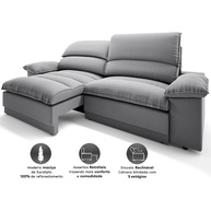 Sofá Retrátil e Reclinável Plaza 2m - Conforto e Estilo - imagem 2