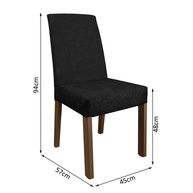 Kit 4 Cadeiras de Jantar Madesa 4255: Conforto e Estilo! - imagem 2