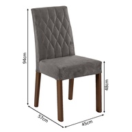 Kit 2 Cadeiras de Jantar Madesa 4256 – Conforto e Estilo - imagem 2