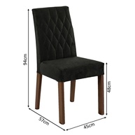 Kit 4 Cadeiras de Jantar Madesa 4256: Conforto e Estilo! - imagem 2