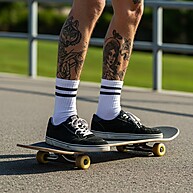 Meias Listradas Algodão: Conforto e Estilo! - imagem 2