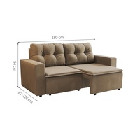 Sofá Retrátil 3 Lugares Amsterdã: Conforto e Estilo - imagem 2