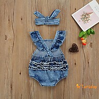 Romper Jeans Arco-Íris: Conforto e Estilo! - imagem 1