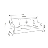 Sofá 4 Lugares Ares Bege: Conforto e Estilo! - imagem 2