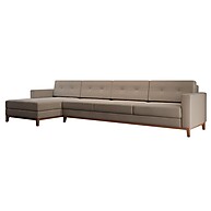Sofá 4 Lugares Living com Chaise Esquerdo Bege – Conforto e Estilo - imagem 2