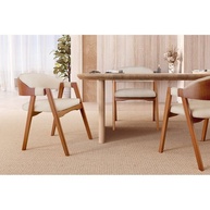 Cadeira de Jantar Gaia Bege: Conforto e Estilo - imagem 2