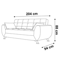 Sofá 3 Lugares Suede Bege: Conforto e Estilo - imagem 2
