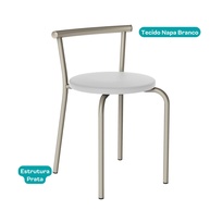 Banqueta Tubo Prata Carraro: Conforto e Estilo! - imagem 2