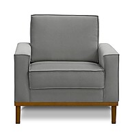 Poltrona Lavinia Linho Cinza: Conforto e Estilo - imagem 2