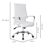 Cadeira de Escritório Branca Cleaner: Conforto e Estilo - imagem 2