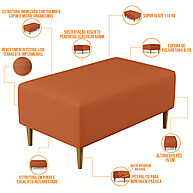 Puff Terracota Cléo: Conforto e Estilo! - imagem 2